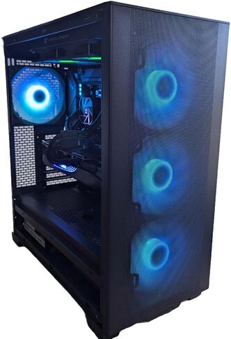 كمبيوتر ألعاب Centaurus Proton 3 - Intel Core i9-14900K بسرعة 5.7 جيجا هرتز 24 نواة، GeForce RTX 5080، ذاكرة الوصول العشوائي DDR5 سعة 64 جيجابايت، مبرد سائل 360 مم، 2 تيرابايت NVMe SSD، Win11 PRO، WiFi، كمبيوتر ألعاب 4K VR، ARGB in Kuwait