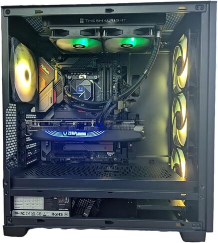 كمبيوتر ألعاب Centaurus Proton 3 - Intel Core i9-14900K بسرعة 5.7 جيجا هرتز 24 نواة، GeForce RTX 5080، ذاكرة الوصول العشوائي DDR5 سعة 64 جيجابايت، مبرد سائل 360 مم، 2 تيرابايت NVMe SSD، Win11 PRO، WiFi، كمبيوتر ألعاب 4K VR، ARGB in Kuwait