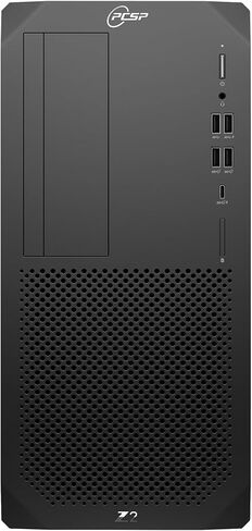 PCSP Business Computer Z2 G5 Tower Workstation، Core I7-10700 (8-Core) 2.90 جيجا هرتز، 2 تيرابايت NVMe M.2 SSD، Intel UHD Graphics (2X Display Ports)، Windows 11 Pro (متجدد) (128 جيجابايت، 32 جيجابايت) in Kuwait
