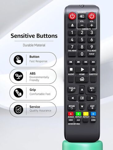 Universal Remote Control AK59-00149A Replacement Remote for Samsung DVD blu ray Player DVD BLU RAY DISC Player BD-J5700 BD-J5100 BD-ES5000 BD-ES5300 BD-F5100 BD-FM57C BD-HM59 in Kuwait