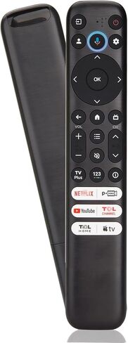 RC813 جهاز التحكم عن بعد العالمي لجهاز التحكم عن بعد TCL Google TV RC902V متوافق مع أجهزة التلفاز الذكية TCL QM8/QM7/S5/S4/S3/Q7/Q6/Q5 4K UHD HDR LED QLED QD-Mini LED كاملة الدقة (جهاز التحكم عن بعد الصوتي RC813) in Kuwait