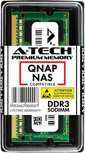 وحدة A-Tech سعة 8 جيجابايت لخوادم NAS من سلسلة QNAP TS-x51 451U x53 x53U TVS-x63 - DDR3/DDR3L 1600 ميجا هرتز PC3-12800 غير ECC SODIMM 1.35V ذاكرة الوصول العشوائي (بديل لذاكرة الوصول العشوائي QNAP RAM-8GDR3L-SO-1600) in Kuwait