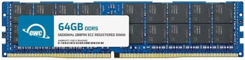 استبدال OWC 64 جيجابايت لجهاز Samsung M321R8GA0PB0-CWM - DDR5 5600 PC5-44800 CL46 2Rx4 288-pin 1.1V ECC ترقية وحدة ذاكرة الوصول العشوائي RDIMM المسجلة in Kuwait