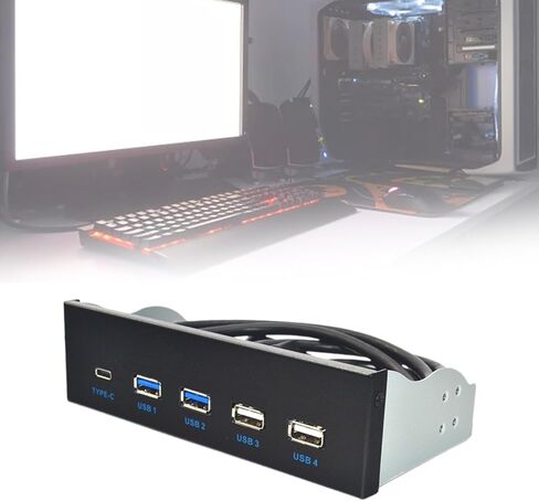 اللوحة الأمامية USB 3.1 لسطح المكتب 5.25 بوصة ROM Drive Bay USB3.0/3.1 19Pin إلى 1 قطعة USB TypeC + 2xUSB3.0 + 2 قطعة USB2.0 Hub in Kuwait