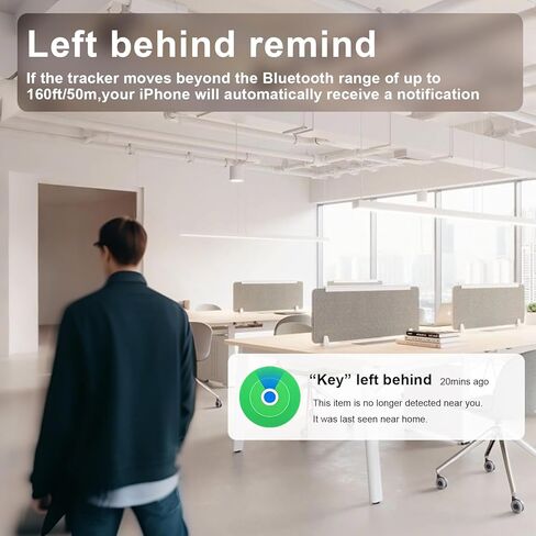 Keychain,Key Finder Built-in Anti-Loss Tracker,Works with Apple Find My (iOS Only), Tracker Tag Locator for Keys,Luggage,Backpack,and More, Sound Alert & Global Tracking, Black in Kuwait