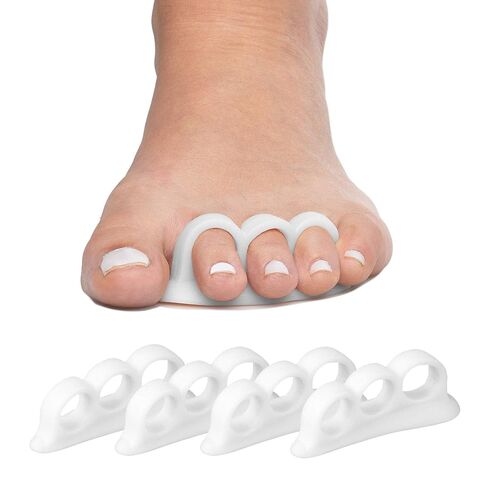 ZenToes Hammertoe Corrector Gel Toe Straighteners with 3 Separator Loops - Realign Bent, Crooked, Curled, Claw, Hammer Toes - Cushion Crest for Men and Women - Beige in Saudi Arabia