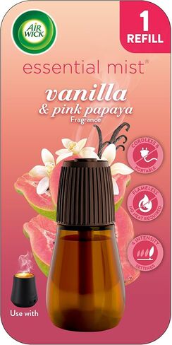 Air Wick Essential Mist Refill, 1 ct, Vanilla and Pink Papaya, Essential Oils Diffuser, Air Freshener in Saudi Arabia