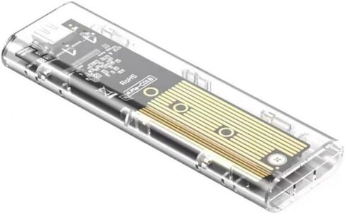 M.2 NVMe SSD Enclosure M.2 SSD Case NVMe Enclosure USB 3.2 Gen 2 10 Gbps Transparent External Drive Case for PC Laptop in Kuwait