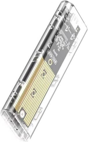 M.2 NVMe SSD Enclosure M.2 SSD Case NVMe Enclosure USB 3.2 Gen 2 10 Gbps Transparent External Drive Case for PC Laptop in Kuwait