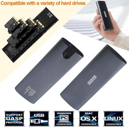 الأجهزة الطرفية للكمبيوتر ذات الغلاف الصلب الخارجي M.2 NVMe SATA SSD in Kuwait