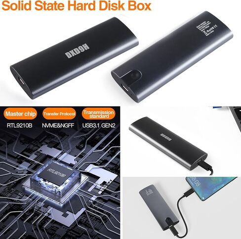الأجهزة الطرفية للكمبيوتر ذات الغلاف الصلب الخارجي M.2 NVMe SATA SSD in Kuwait