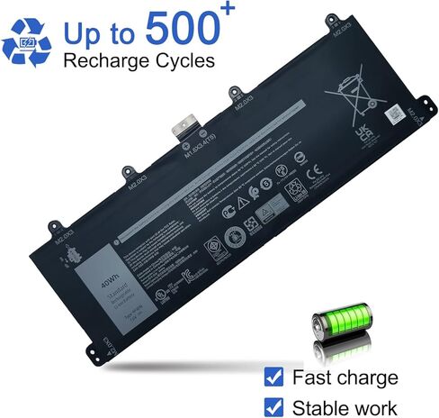 JOTACT 9F4FN 40Wh Laptop Battery Compatible with Dell Inspiron 14 3420 Latitude 7320 Detachable Series 2VKW9 09F4FN 8PK6G 2ICP4/79/112 2ICP4/79/111 in Kuwait