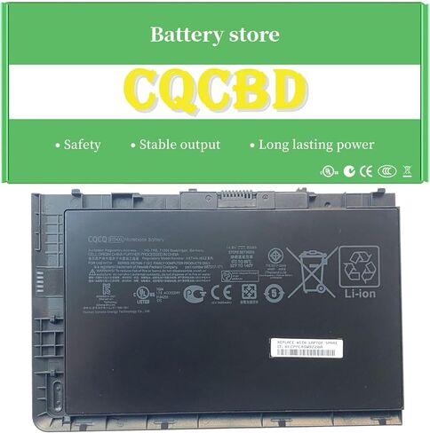 بطارية CQCQ BT04XL لسلسلة أجهزة الكمبيوتر المحمولة HP Elitebook Folio 9470 9480 9470M 9480M H4Q47AA HSTNN-IB3Z HSTNN-I10C HSTNN-DB3Z BT04 BA06 BA06XL 696621-001 687517-171 (14.8 فولت 52 وات في الساعة) in Kuwait