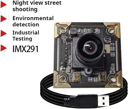 2MP 1080P HD IMX291 2.1/1.8 مم وحدة الكاميرا ضوء النجوم إضاءة منخفضة USB التوصيل والتشغيل رؤية ليلية صناعية (1.8 مم 200 درجة) in Kuwait