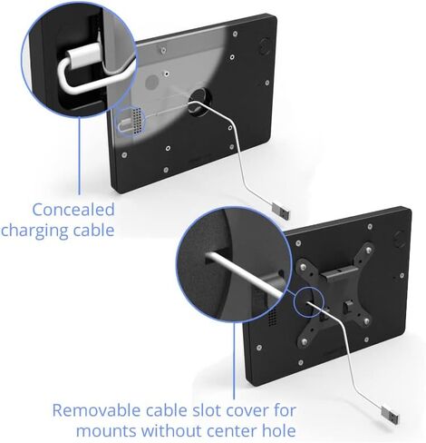 VidaMount Black Enclosure and Tilting VESA Slim Wall Mount [حزمة] متوافق مع iPad 2/3/4 in Kuwait