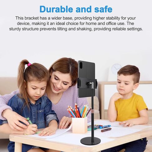 Adjustable Monitor Stand Portable Tablet Holder Up to 25Cm Standing Tablet Bracket Desk Mount A in Kuwait