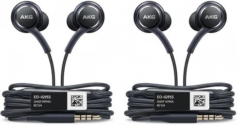 LEOM for AKG EO‑IG955 2 حزمة من سماعات الأذن السلكية لأجهزة Samsung + Android، عازلة للضوضاء، صوت عالي الدقة in Kuwait