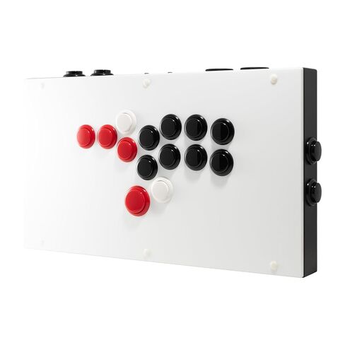 وحدة تحكم الممرات البيضاء Fightbox F8 R3L3 PS5، بدون رافعة لأجهزة الكمبيوتر/PS5/PS4 المتوافقة مع محول إلكترونيات Sanwa، 16 زرًا، نوع فصل الكابل in Kuwait