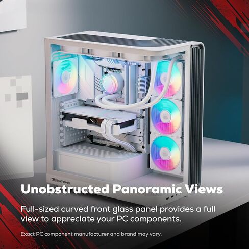 iBUYPOWER Trace Gaming PC Desktop Computer Intel Core Ultra 7 265F CPU, NVIDIA GeForce RTX 5060 8GB GPU, 32GB DDR5 5200MHz RAM, 1TB NVMe SSD, Windows 11 Home, Gamer Keyboard and Mouse - TWI7N5601 in Kuwait