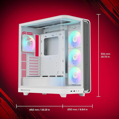 iBUYPOWER Trace Gaming PC Desktop Computer Intel Core Ultra 7 265F CPU, NVIDIA GeForce RTX 5060 8GB GPU, 32GB DDR5 5200MHz RAM, 1TB NVMe SSD, Windows 11 Home, Gamer Keyboard and Mouse - TWI7N5601 in Kuwait