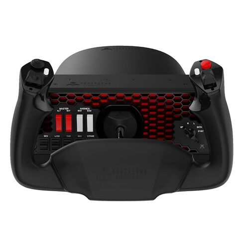 Honeycomb Aeronautical XPC Alpha Yoke & Switch Panel - جودة الطيران لمحاكاة الطيران - نظام التحكم الكامل في قمرة القيادة المنزلية للطيارين الطلاب وعشاق محاكاة الطيران - XBOX/PC in Kuwait