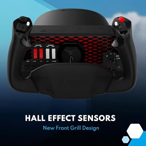 Honeycomb Aeronautical XPC Alpha Yoke & Switch Panel - جودة الطيران لمحاكاة الطيران - نظام التحكم الكامل في قمرة القيادة المنزلية للطيارين الطلاب وعشاق محاكاة الطيران - XBOX/PC in Kuwait