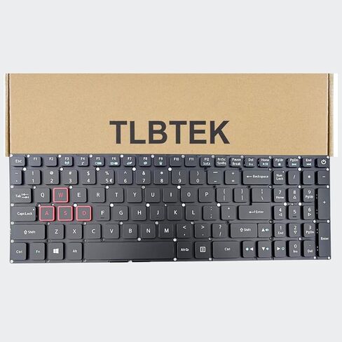 استبدال لوحة المفاتيح الخلفية TLBTEK متوافق مع Acer Aspire VX 15 VX5-591G N16C7، Predator Helios 300 G3-571 G3-572 G3-573 PH315-51، Aspire Nitro V15 VN7-593 N16W3 V17 VN7-793G N16W4 in Kuwait