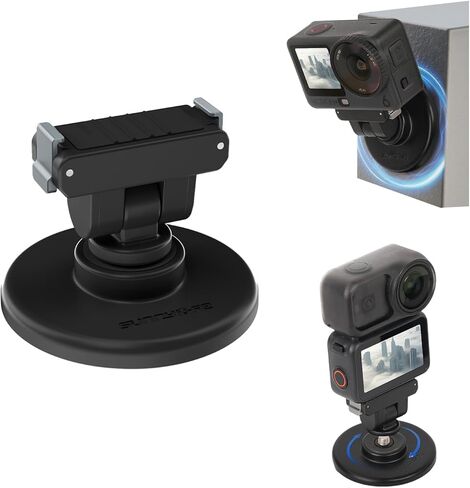قاعدة تثبيت مغناطيسية + محول قابل للتعديل سريع التحرير لـ DJI Osmo Nano/Action 6، مع فتحة لولبية 1/4 لعصا السيلفي، حامل ثلاثي القوائم، في الهواء الطلق، ملحقات تصوير ركوب الدراجات (لـ Osmo Nano/Action 6) in Kuwait