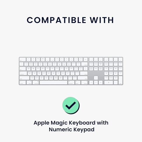 غطاء لوحة المفاتيح kwmobile متوافق مع لوحة المفاتيح Apple Magic مع لوحة المفاتيح الرقمية وحافظة لوحة المفاتيح المقاومة للغبار مع سحاب - برتقالي in Kuwait