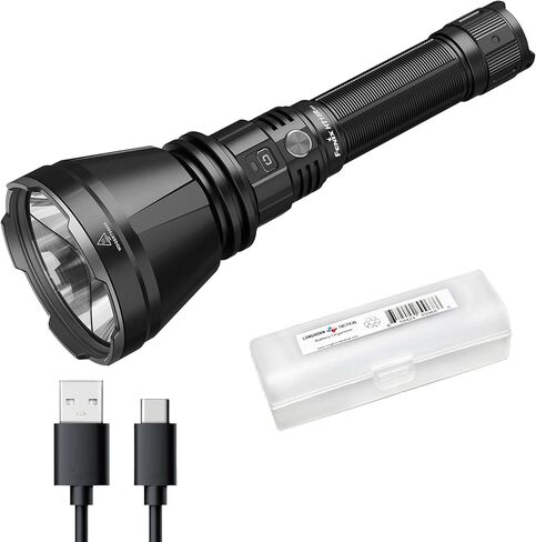 مصباح يدوي Fenix ​​HT18R V2.0 3700 لومن طويل المدى قابل لإعادة الشحن USB-C LED قاذف مزدوج التبديل الفوري توربو مقاوم للماء للصيد والبحث والإنقاذ ضوء تكتيكي مع منظم Lumentac in Kuwait