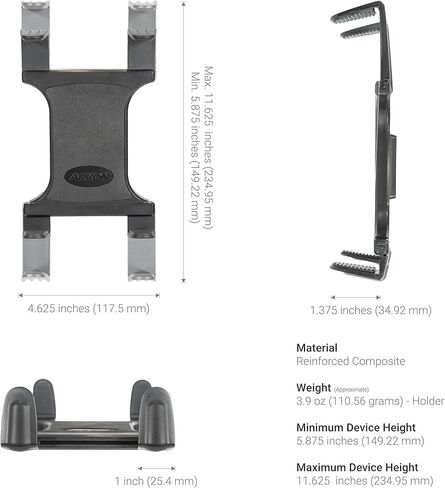 ARKON يتم تركيبه على حاجز مقعد السيارة أو الشاحنة أو حامل الكمبيوتر اللوحي الأرضي لجهاز iPad Pro iPad Air 2 iPad in Kuwait