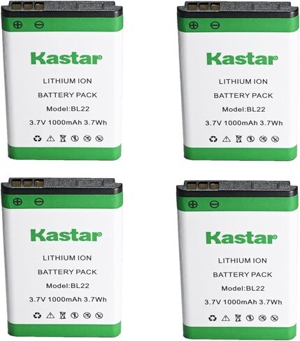 Kastar 4-Pack BL22 3.7V 1000mAh Li-Ion Battery Replacement for Retevis BL19 BL22 RT22 RT22S RT15 RT19 RT619 RT622 Two Way Radio in Kuwait