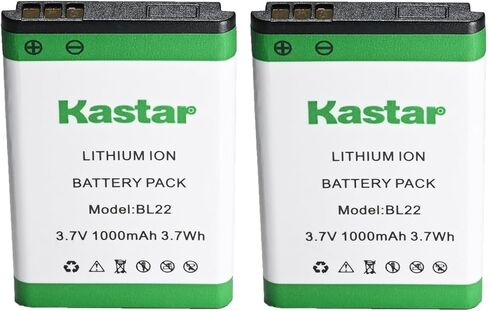 Kastar 4-Pack BL22 3.7V 1000mAh Li-Ion Battery Replacement for Retevis BL19 BL22 RT22 RT22S RT15 RT19 RT619 RT622 Two Way Radio in Kuwait