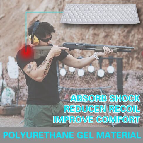 G3 Recoil Pad for Shooting Vests and Shirts, Shock Absorbing Shoulder Pad, Compatible with Reactar G3, Vests and Shooting Jackets, Cushion Shoulder Pads Recoil Protection for Shotgun Rifle in Kuwait