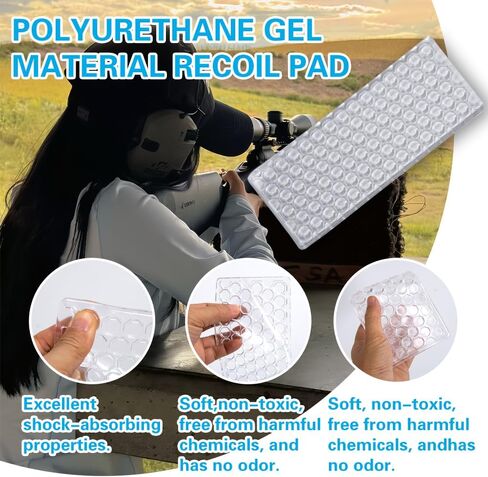 G3 Recoil Pad for Shooting Vests and Shirts, Shock Absorbing Shoulder Pad, Compatible with Reactar G3, Vests and Shooting Jackets, Cushion Shoulder Pads Recoil Protection for Shotgun Rifle in Kuwait