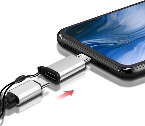 محول محول USB C أنثى إلى USB ذكر من Hejhncii مع حبل شحن ومزامنة البيانات لجهاز مزامنة الهاتف المحمول مع كابل in Kuwait