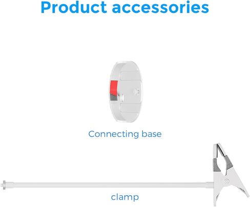 حامل مرن على شكل رقبة معقوفة مقاس 17 بوصة لبصريات الأطفال DXR-8 & DXR-8 PRO - حامل كاميرا مراقبة الطفل بمشبك آمن وسرير الأطفال وحامل الحائط in Kuwait