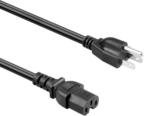 كابل الطاقة المُدرج في قائمة UL بطول 6 أقدام و16AWG، موصل ذكر NEMA 5-15 إلى موصل C15 أنثى-9KKCP in Kuwait