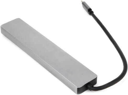 موزع USB C، قاعدة توصيل للكمبيوتر المحمول 8 في 1، محول USB C متعدد المنافذ من الألومنيوم مع USB3.0، RJ45، منفذ USB C أنثى، منفذ USB C ذكر، قارئ بطاقة SD TF in Kuwait
