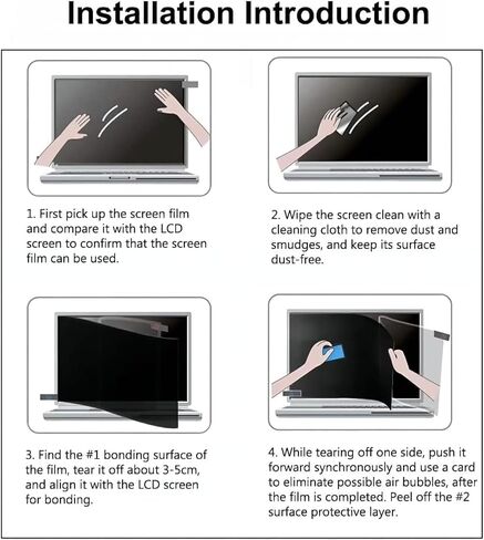 MacBook NEO 2pcs 13.0-inch Anti-Blue Light Eye Protection Anti-Glare Filter, Scratch-Resistant, Easy to Install, Suitable for Laptop, Reduces Blue Light in Kuwait