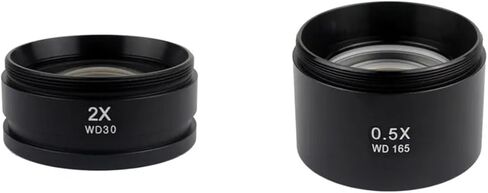 مجهر WD165 0.3X 0.5X 0.7X 1X 1.5X 2.0X مساعد بارلو عدسة الموضوع M48mm للتكبير مجهر ستيريو مجهر in Kuwait