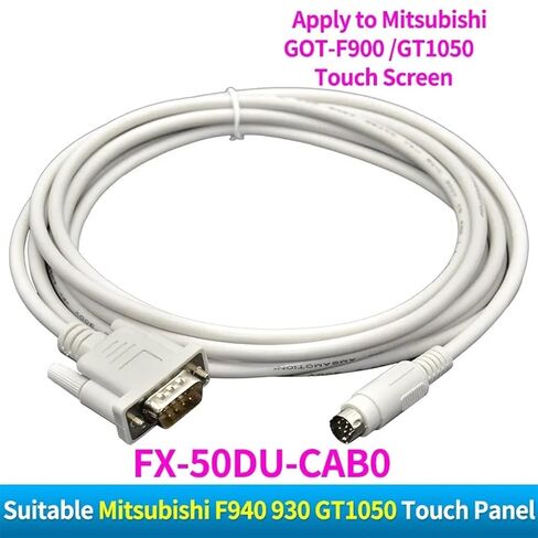 FX-50DU-CAB0 for F940/930/920 Series Touch Screen Connect FX Series GT11 GT15 HMI GT01-C30R4-8P(White Color) in Kuwait