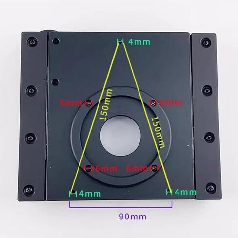 Microscope Xy Gliding Table, Microscope Table High Accuracy Mobile, Horizontal Travel Range 75mm, Vertical Travel Range 56mm, Reading Accuracy 1mm, for Micro Photography, Examination in Kuwait