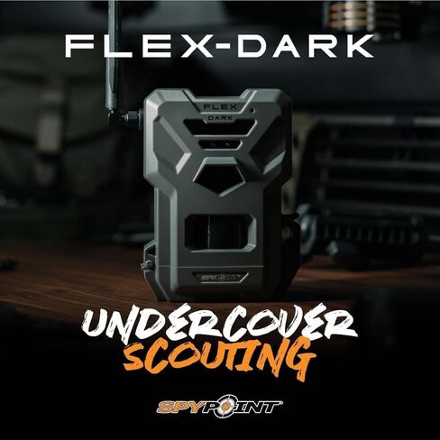 كاميرا SPYPOINT Flex Dark GPS الخلوية، كشف 100 قدم، لا حاجة إلى واي فاي، كاميرا تريل مع بطاقة ذاكرة 32 جيجابايت وقارئ بطاقات (عبوتان) in Kuwait