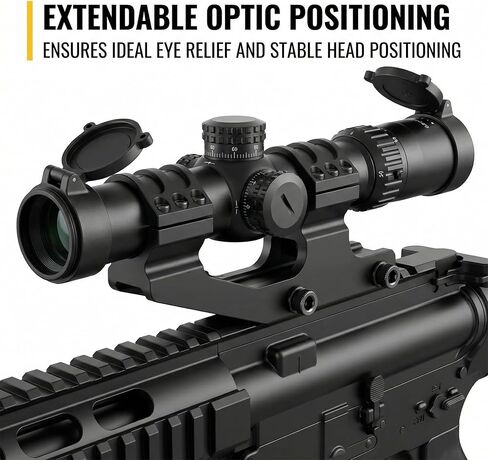 Persei Scope Mount Quick Release 1 inch / 30mm QD Cantilever Offset Picatinny Scope Mount 1.42 Center High in Kuwait