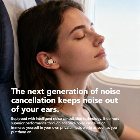 سماعات أذن MS216 Sleep Bluetooth 6.0 خفيفة الوزن في الأذن، سماعات رأس صغيرة للنوم بتصميم صغير للنوم الجانبي، وسادات أذن للنوم، تحجب ضوضاء الشخير، بطارية 60 ساعة، مكالمات عالية الدقة، أسود in Kuwait