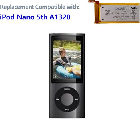 بطارية بديلة جديدة 616-0406 616-0467 لجهاز iPod Nano (الجيل الرابع) A1285 MP3، MP4، PMP مع مجموعة الأدوات الفنية. in Kuwait