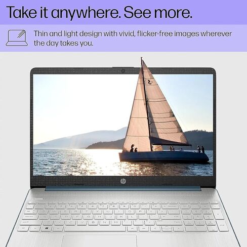 لاب توب اتش بي 15.6 بوصة اتش دي، انتل كور i3-1115G4، ذاكرة الوصول العشوائي 8 جيجا، 256 جيجا M.2 NVMe SSD، كاميرا ويب، قارئ بطاقة SD، ويندوز 11 هوم في وضع S، ازرق مع ملحقات HEX in Kuwait
