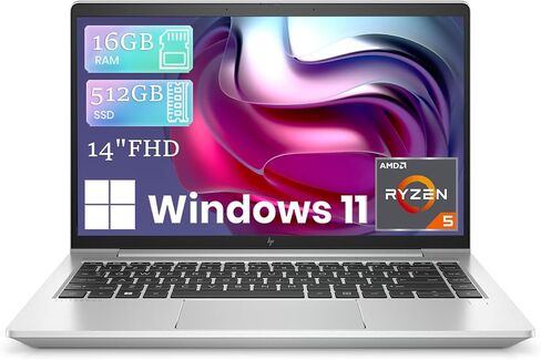 كمبيوتر HP EliteBook 645 G9 كمبيوتر محمول Windows 11 Pro، AMD Ryzen 5 PRO 5675U، ذاكرة الوصول العشوائي 16 جيجابايت، 512 جيجابايت SSD، 14 بوصة FHD 1920x1080، HDMI، Ryzen Notebook PC (متجدد) in Kuwait