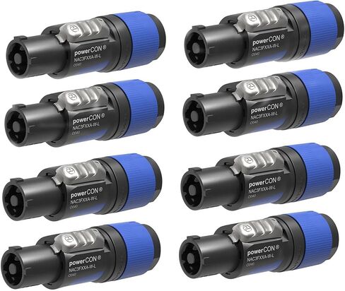8 NEUTRIK NAC3FXXA-W-L 20A POWERCON (أزرق) حامل كابل الطاقة في القفل in Kuwait